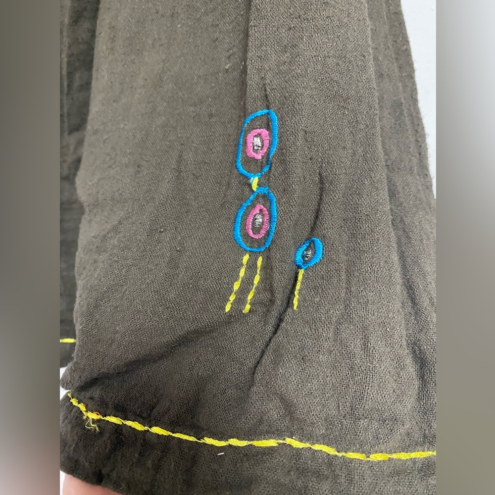 Sacred Threads Boho Cotton Top. Size Small But Fl… - image 5